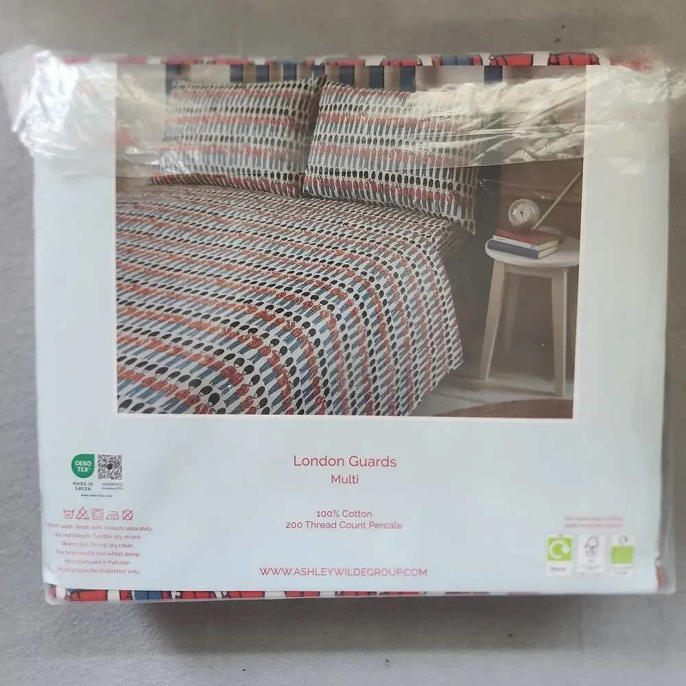 Cath Kidston LONDON GUARDS 4pc FULL Sheet Set Nutcracker Soldiers Christmas Toy